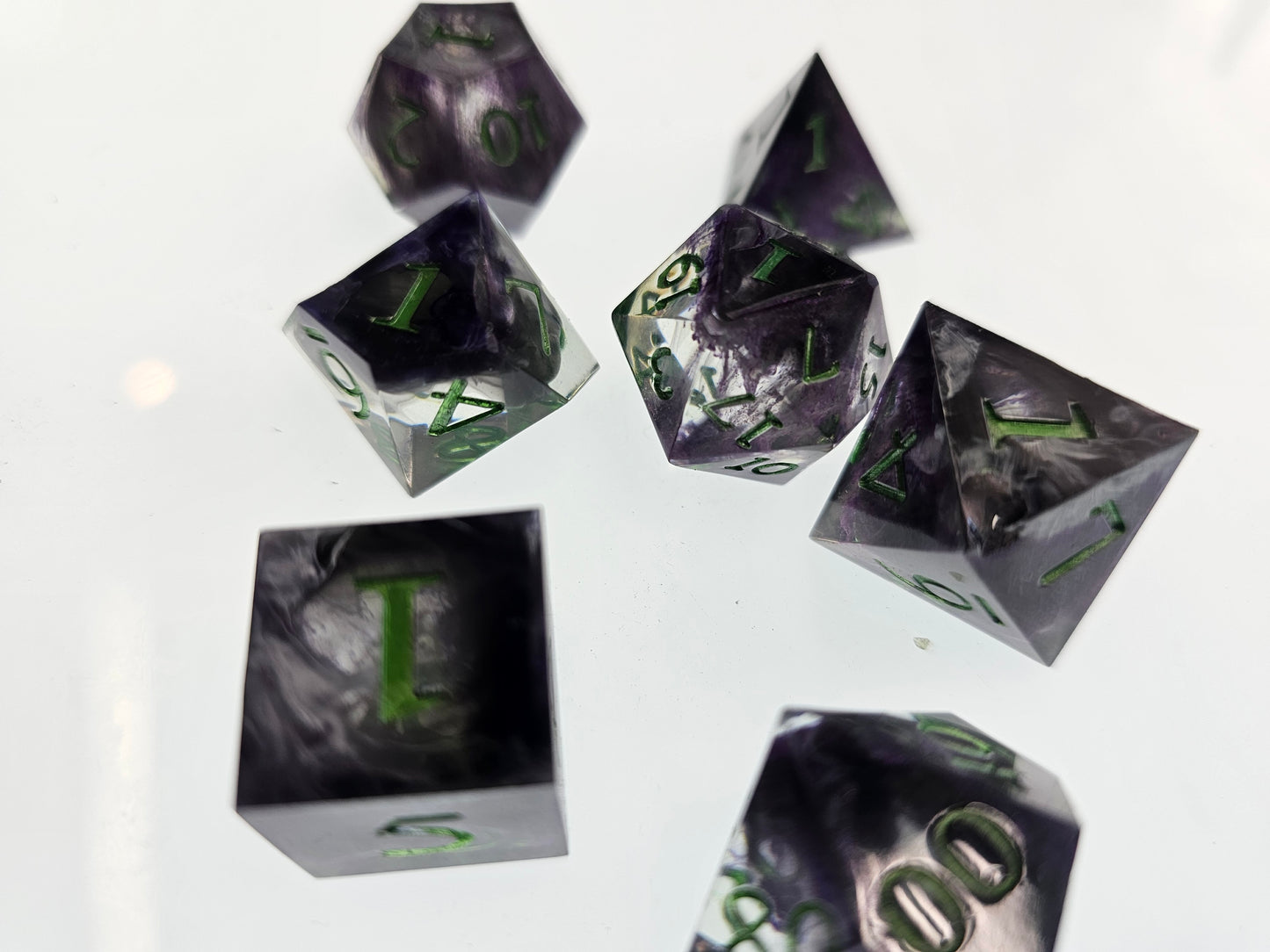 The Legend of the Shadow Sorcerer's Polyhedral Dice Set