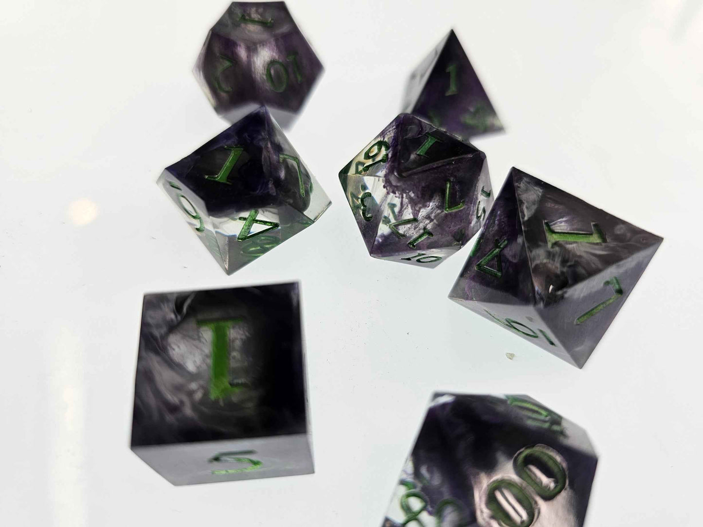 The Legend of the Shadow Sorcerer's Polyhedral Dice Set