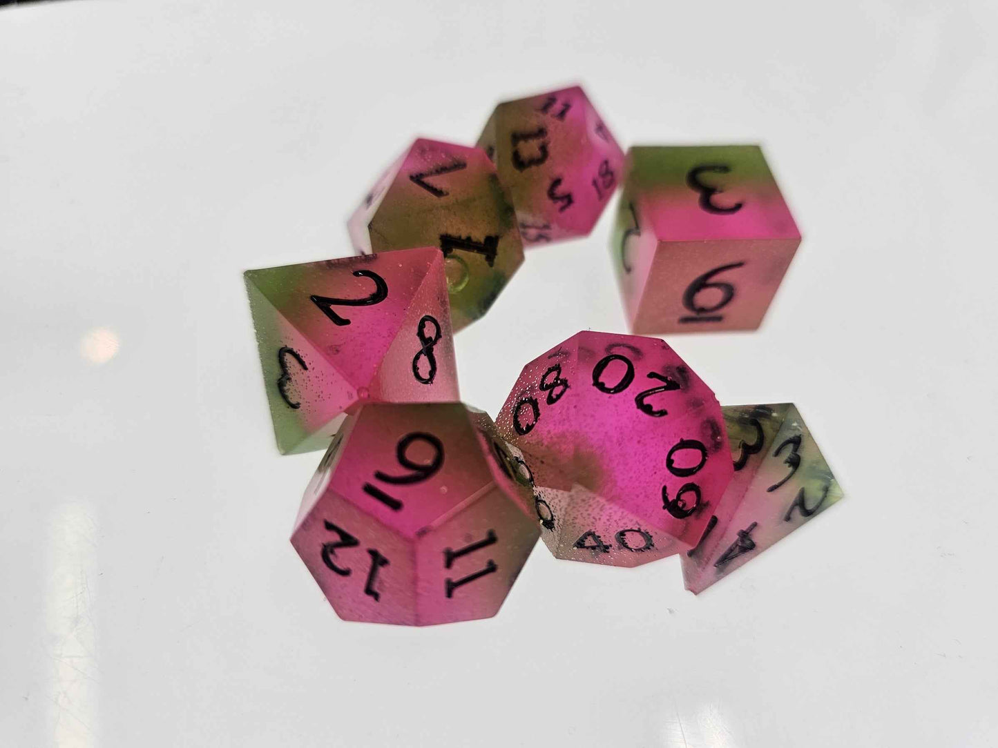 The Crystals of the Watermelon Cavern dice