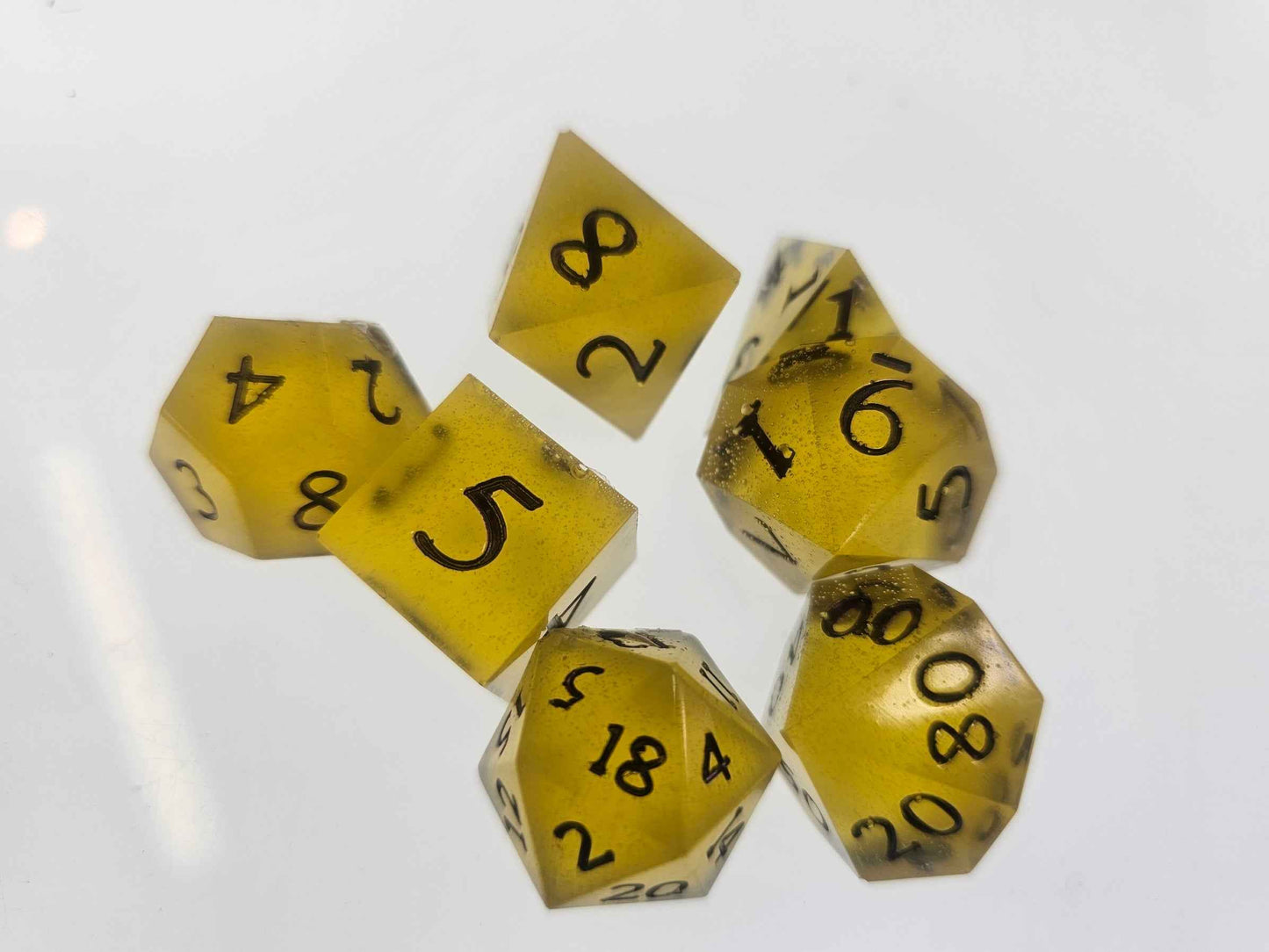 The Amber Stones of the Honeycomb Grove dice