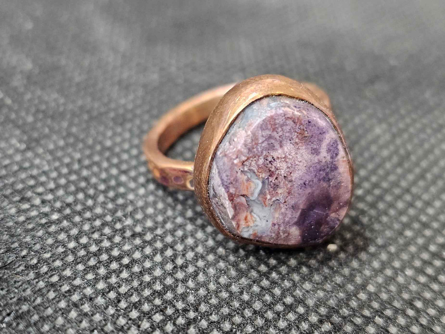 Rare Utah Tiffany Stone Copper Ring, Size 7.5