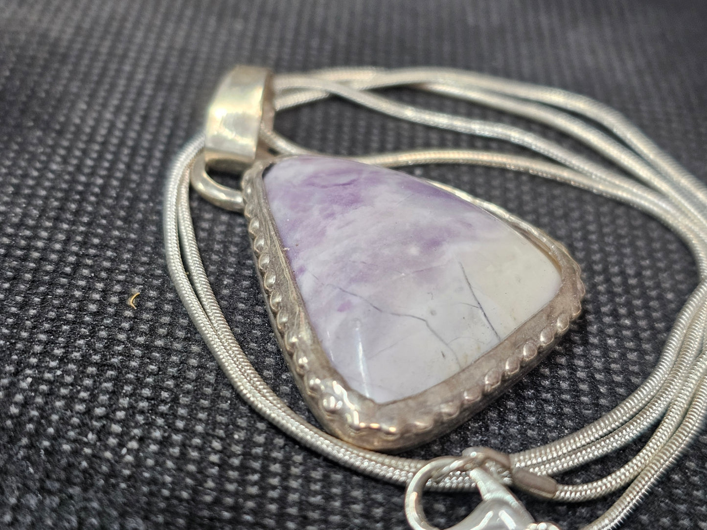 Natural Tiffany Stone Silver Pendant | Ghost Mountain Minerals