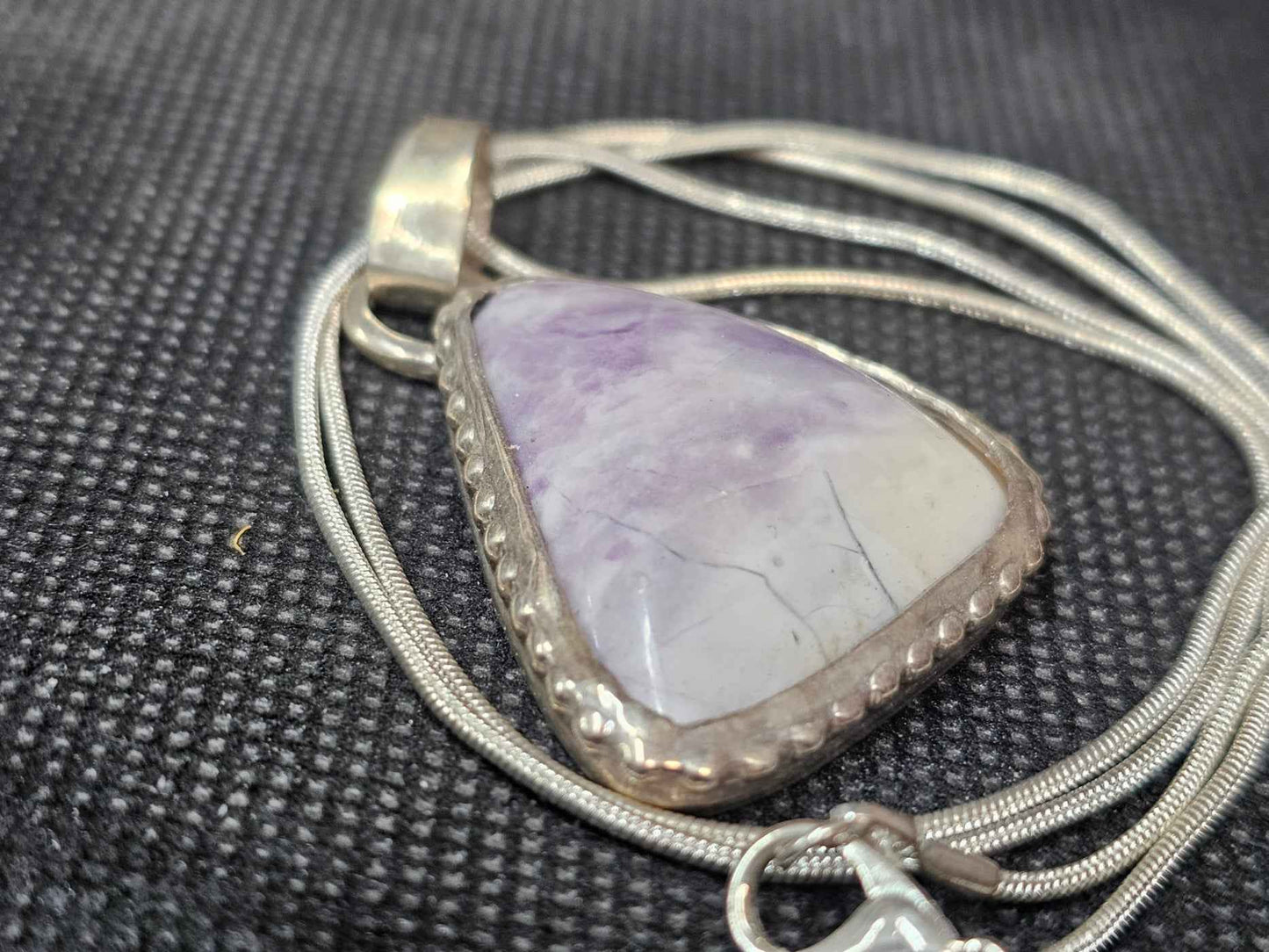 Natural Tiffany Stone Silver Pendant | Ghost Mountain Minerals
