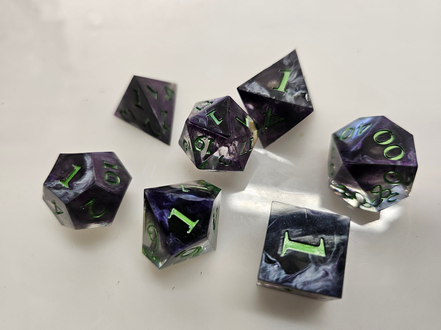 The Legend of the Shadow Sorcerer's Polyhedral Dice Set