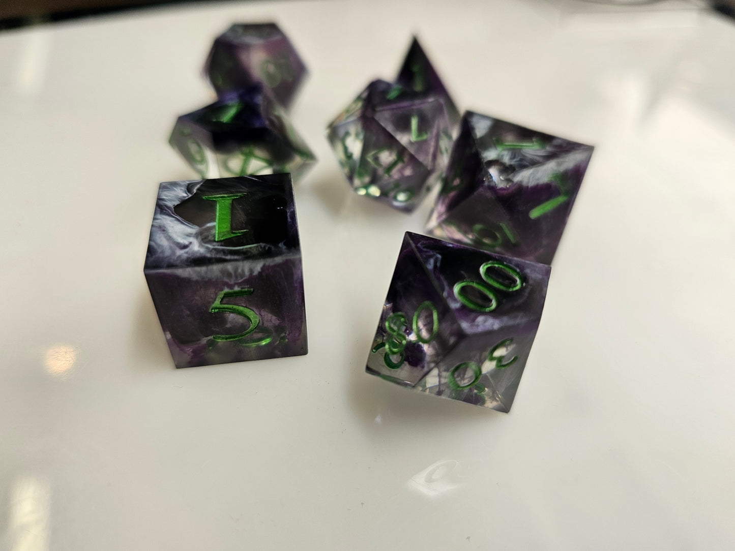 The Legend of the Shadow Sorcerer's Polyhedral Dice Set