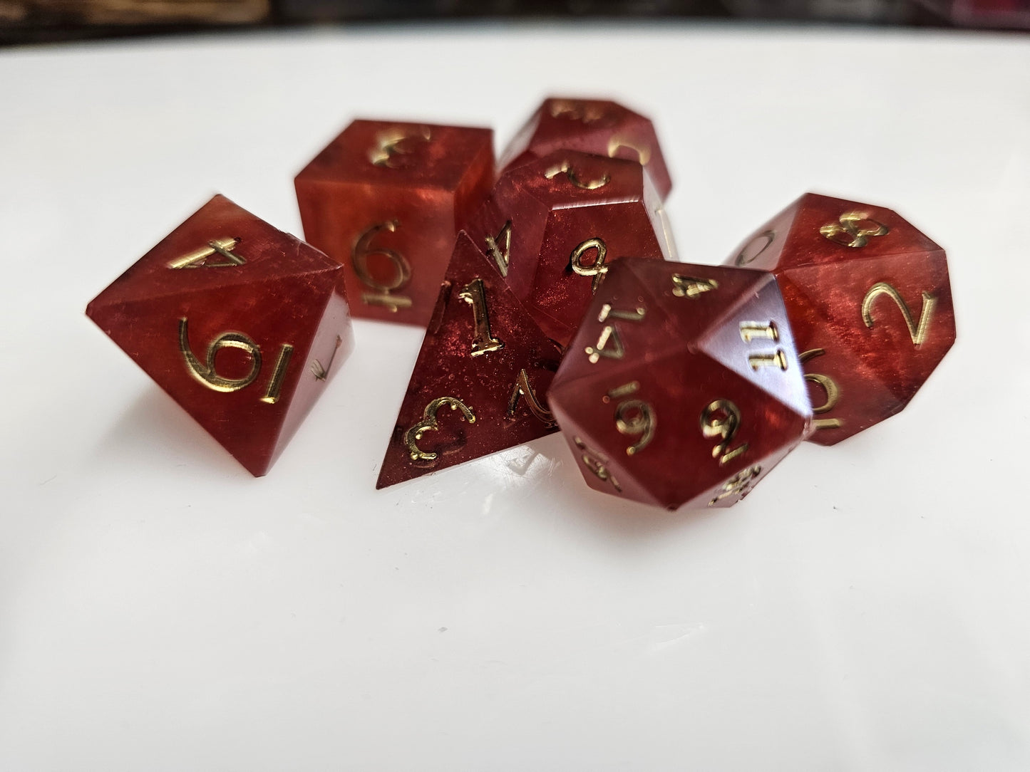 The Legend of the Magma Core Dice Set