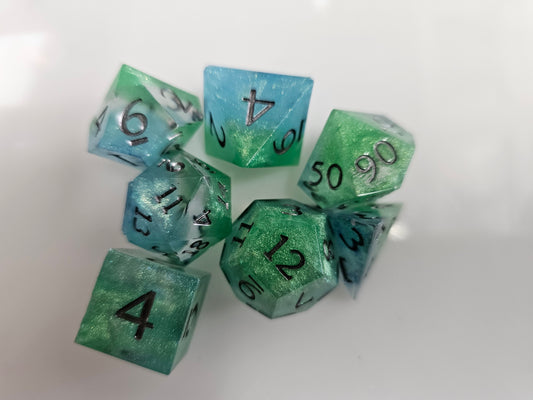 The Legend of the Mermaid’s Lagoon Polyhedral Dice Set