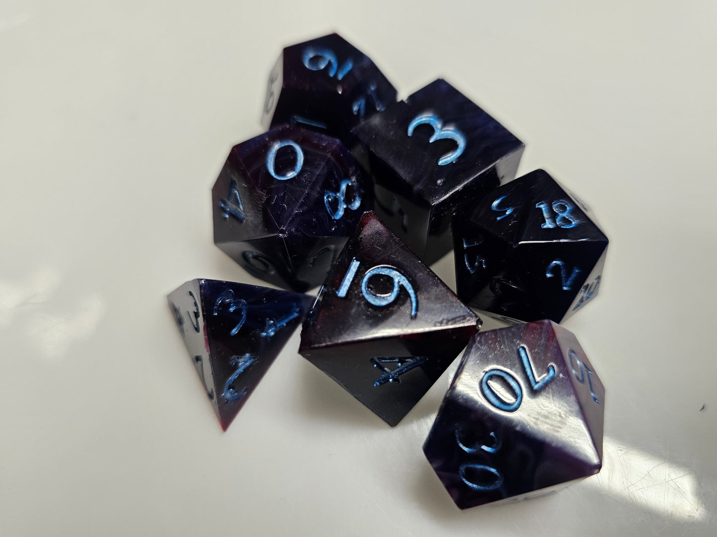 The Legend of the Midnight Abyss Polyhedral Dice Set
