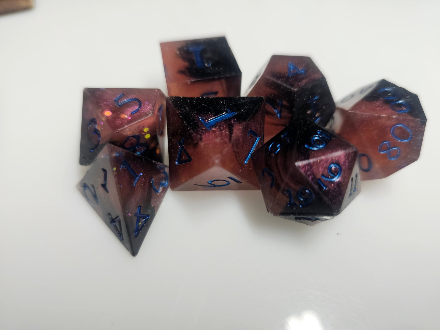 The Legend of the Cyber-Void Polyhedral Dice Set