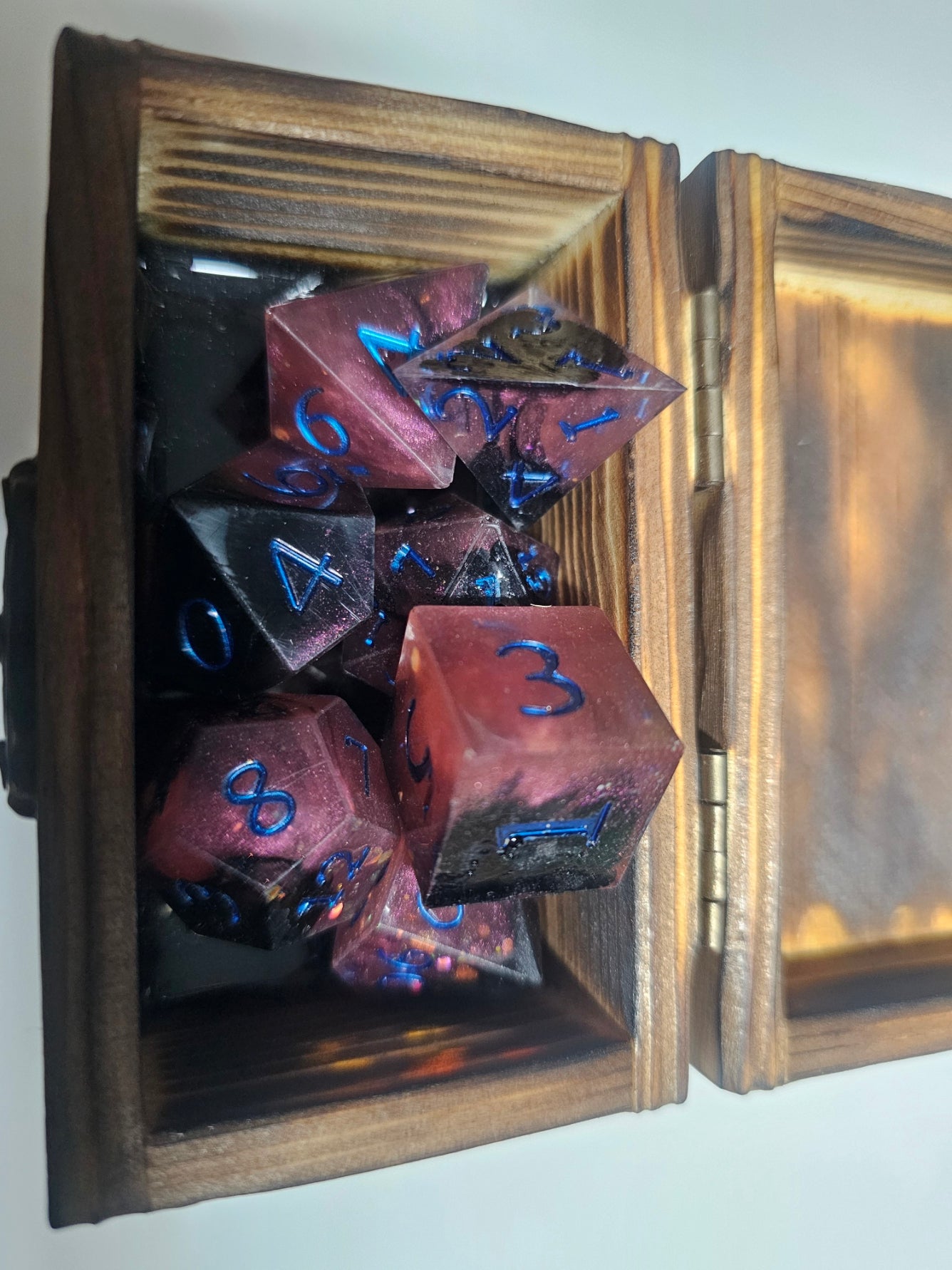 The Legend of the Cyber-Void Polyhedral Dice Set