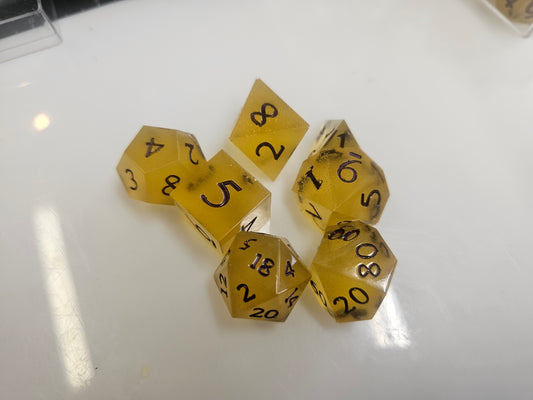 The Amber Stones of the Honeycomb Grove dice