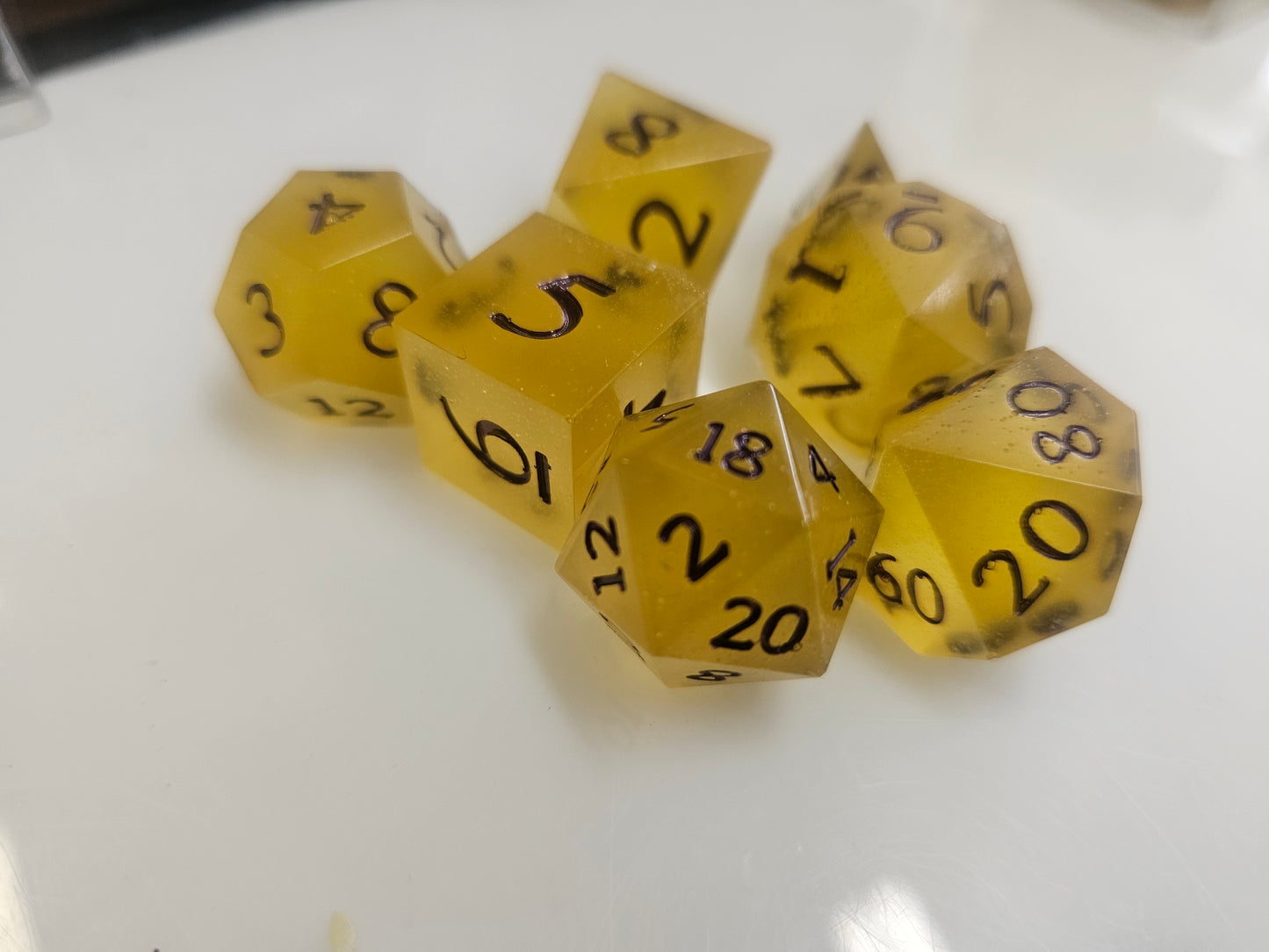The Amber Stones of the Honeycomb Grove dice