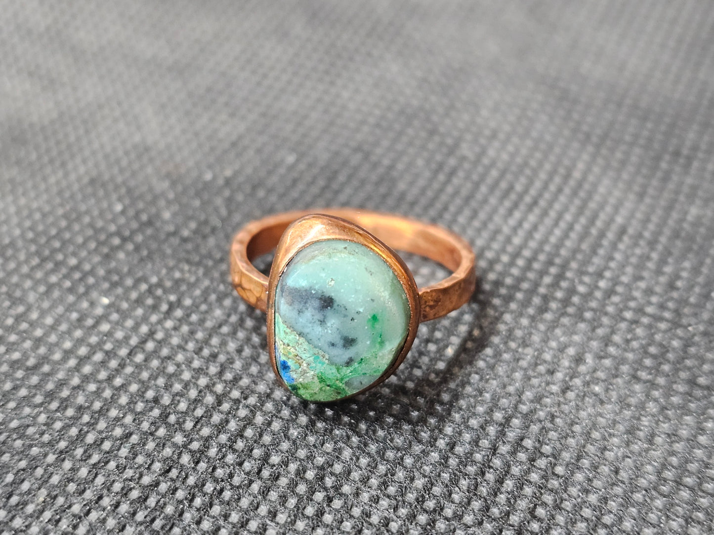 Handmade chrysocolla ring size 7.5