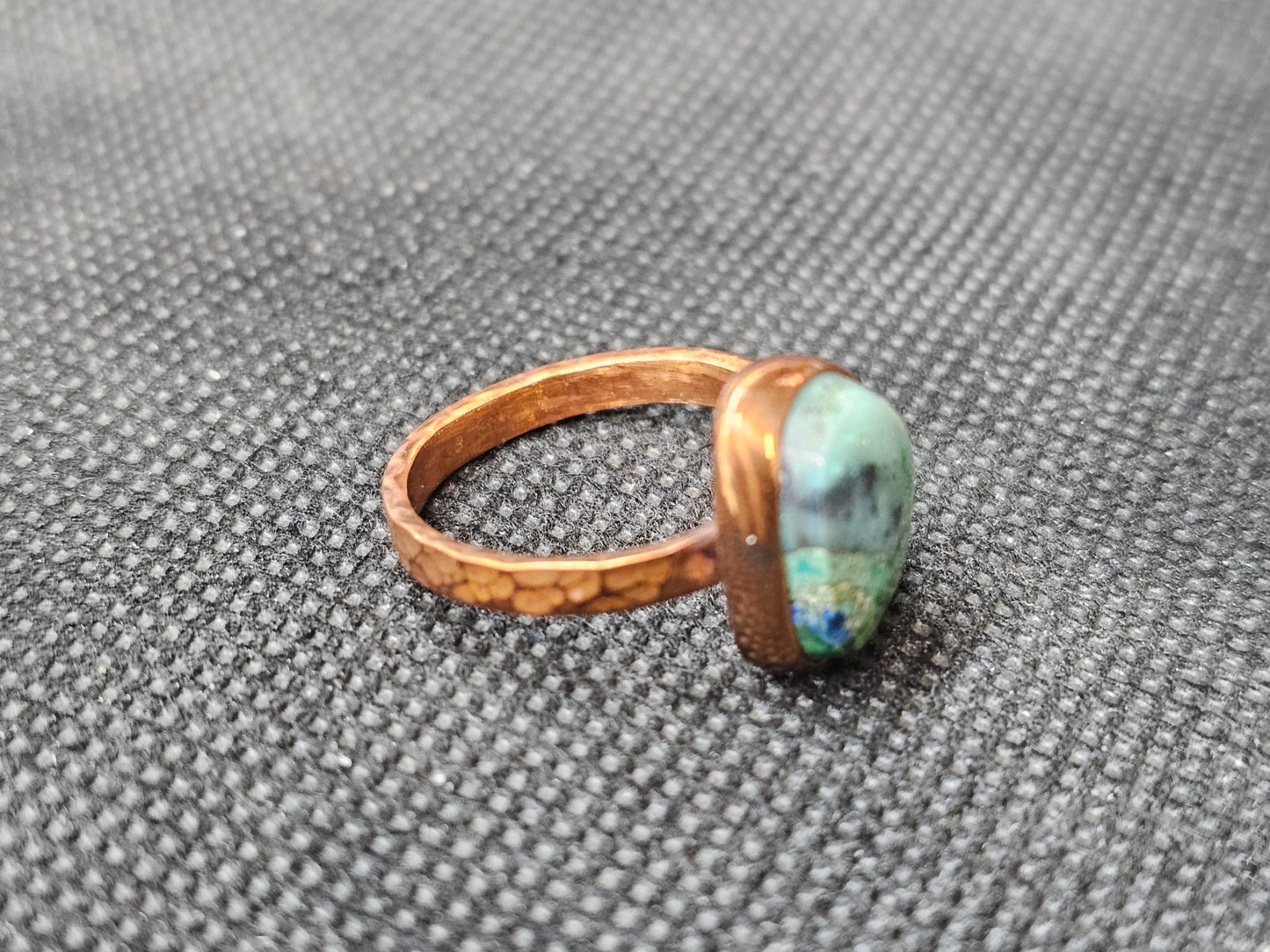 Handmade chrysocolla ring size 7.5