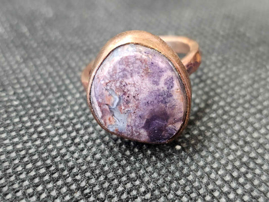 Rare Utah Tiffany Stone Copper Ring, Size 7.5