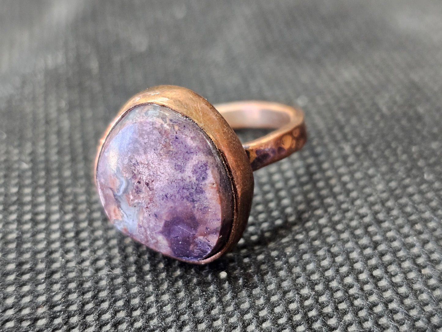 Rare Utah Tiffany Stone Copper Ring, Size 7.5