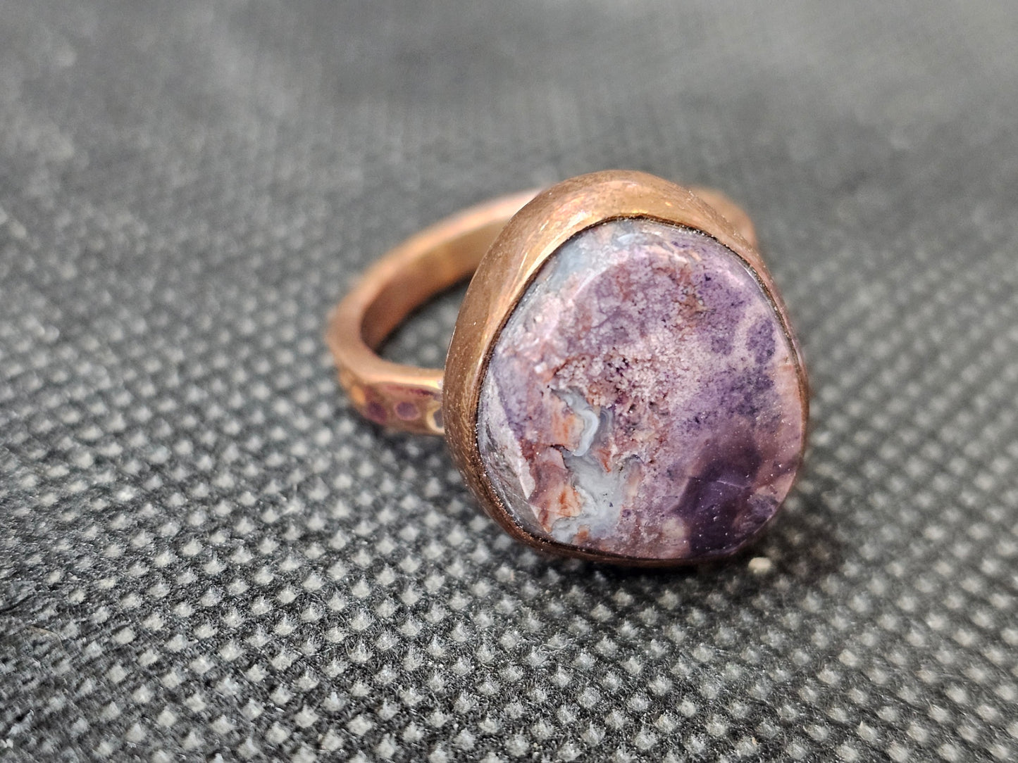 Rare Utah Tiffany Stone Copper Ring, Size 7.5