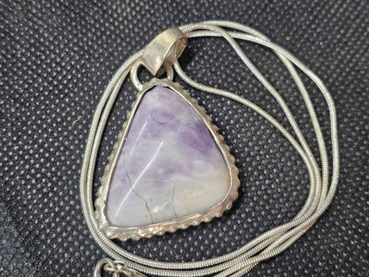 Natural Tiffany Stone Silver Pendant | Ghost Mountain Minerals