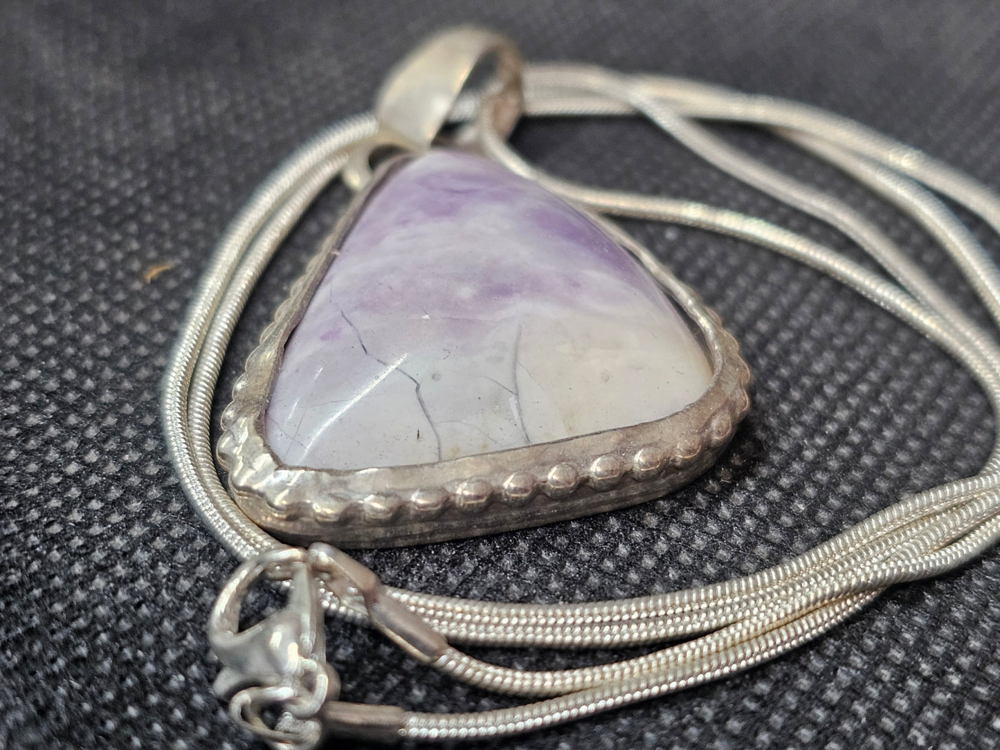 Natural Tiffany Stone Silver Pendant | Ghost Mountain Minerals