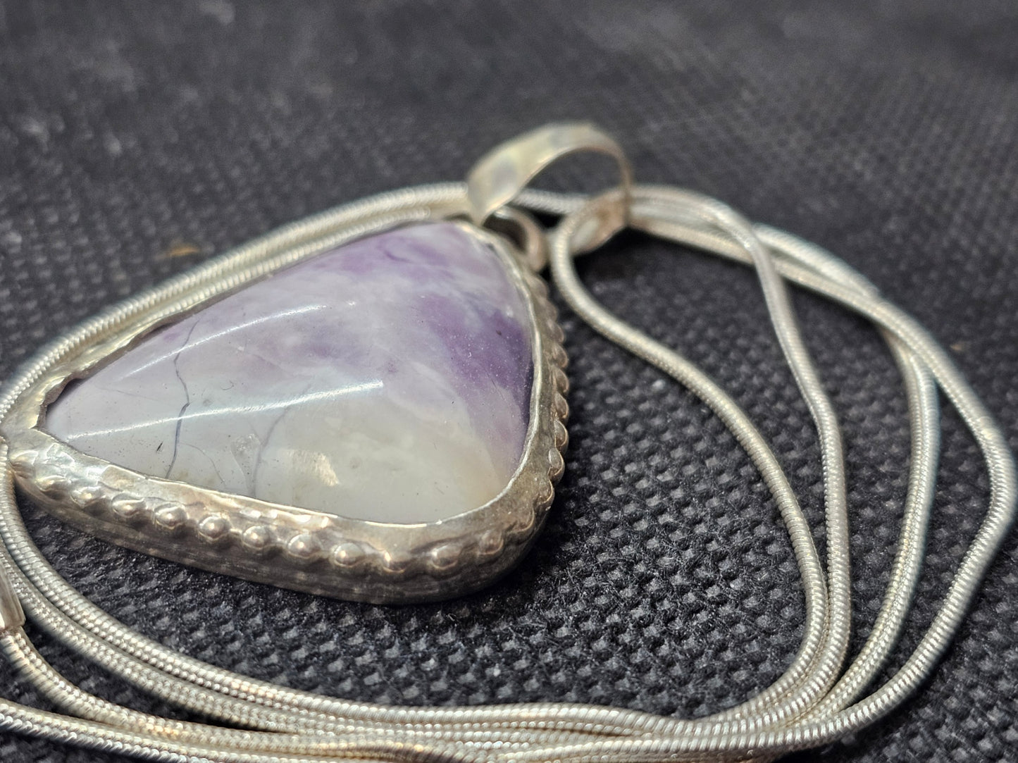 Natural Tiffany Stone Silver Pendant | Ghost Mountain Minerals