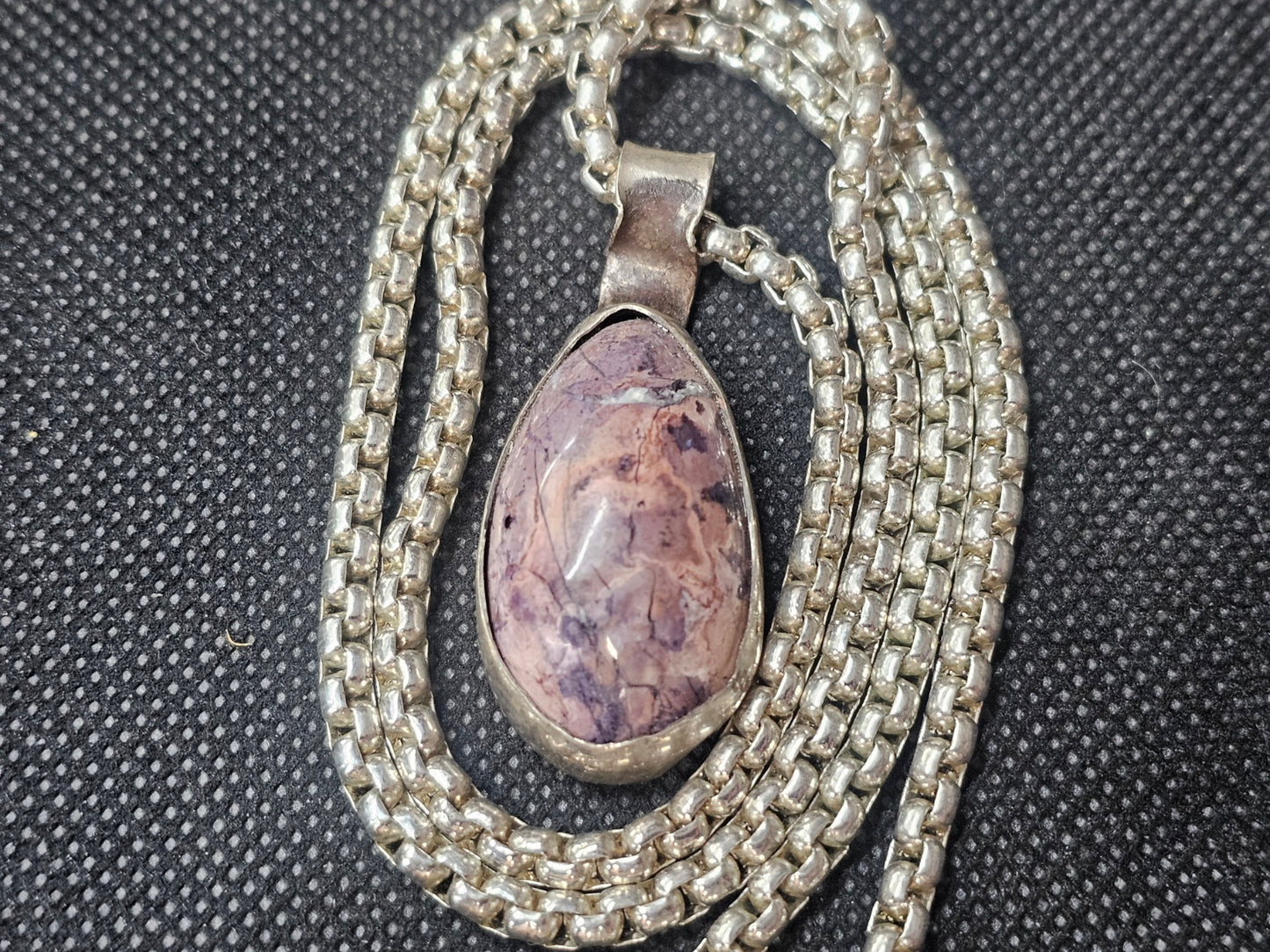 Oval Tiffany Stone Silver Bezel Pendant | Ghost Mountain Minerals