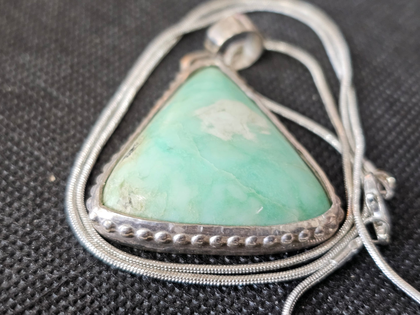 Sterling Silver Variscite Pendant Necklace | Ghost Mountain Minerals
