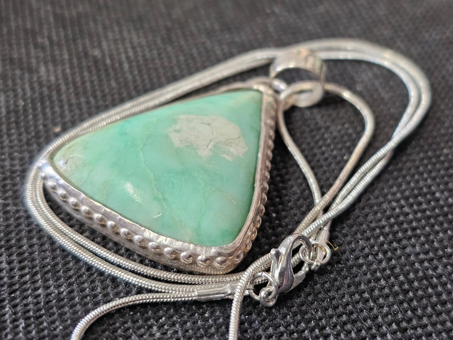 Sterling Silver Variscite Pendant Necklace | Ghost Mountain Minerals